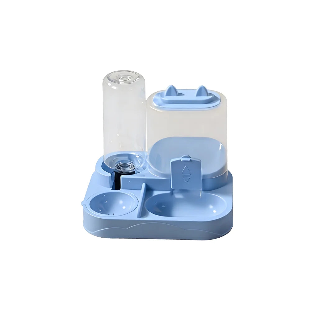 Mangiatoia Automatica 2 in 1 per Gatti con Dispenser Acqua