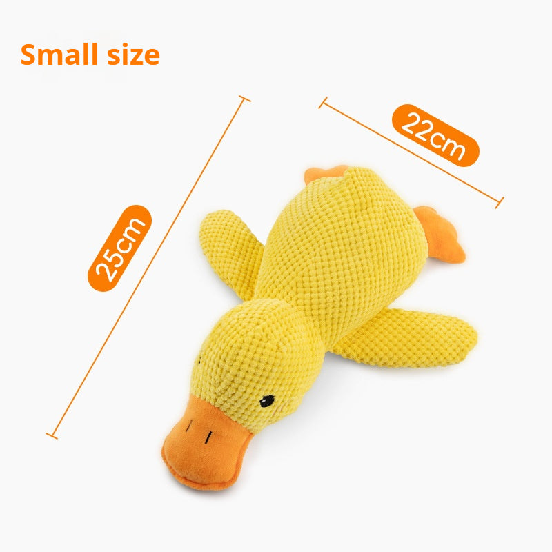 Giocattolo Anatra Peluche per Cani - Anti-Stress con Squeaker