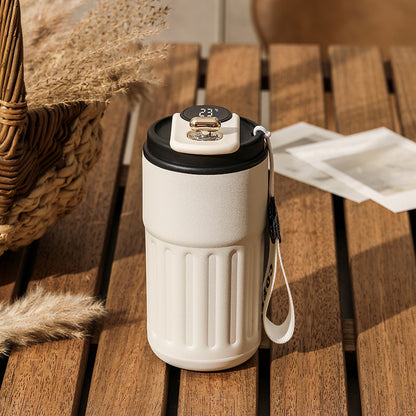 Borraccia Termica Smart Digitale 450ml - Bottiglia Acciaio Inox con Display Temperatura