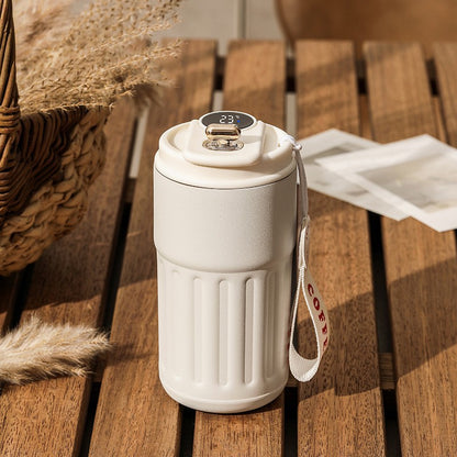 Borraccia Termica Smart Digitale 450ml - Bottiglia Acciaio Inox con Display Temperatura