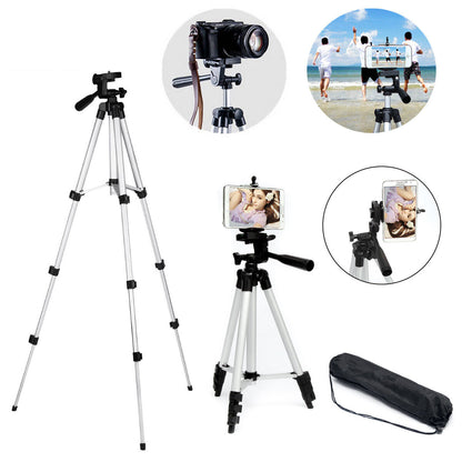 Treppiede Professionale Alluminio 117cm per Smartphone e Fotocamera
