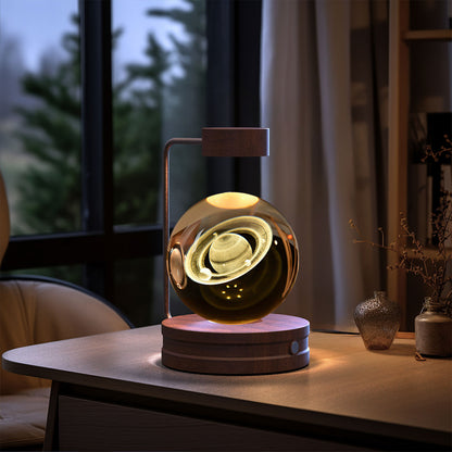Lampada Notturna Sfera Cristallo 3D - Luce LED USB Decorativa da Comodino