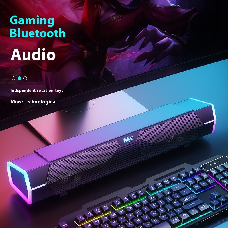 Speaker Bluetooth Doppio con Subwoofer - Audio Surround Qualità Cinema per PC