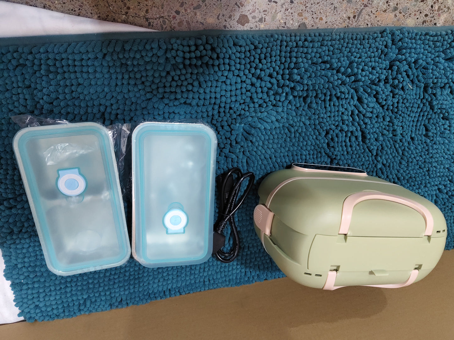 Lunch Box Elettrico Riscaldante Doppio Strato - Porta Pranzo Termico