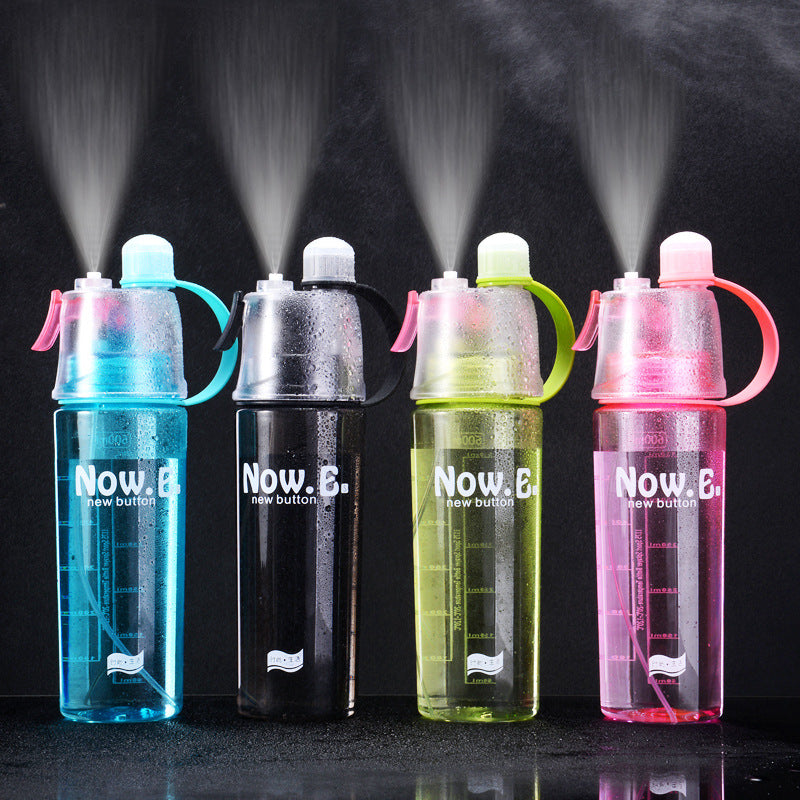 Borraccia Spray Nebulizzatore Sport - Bottiglia Acqua con Vaporizzatore