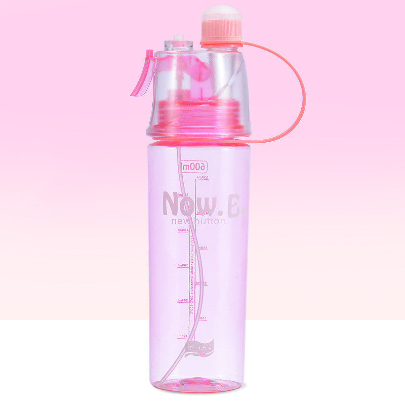 Borraccia Spray Nebulizzatore Sport - Bottiglia Acqua con Vaporizzatore