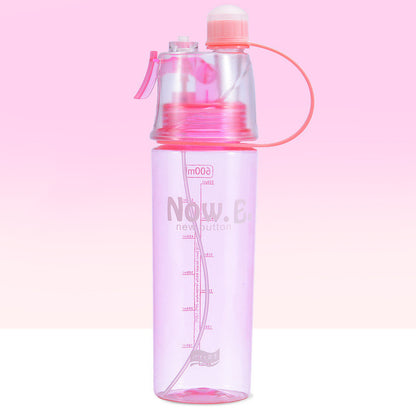 Borraccia Spray Nebulizzatore Sport - Bottiglia Acqua con Vaporizzatore