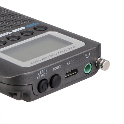 Radio Portatile Multibanda Digitale - Banda Aviazione AIR, FM, AM, SW, CB, VHF - 300 Canali Memorizzabili
