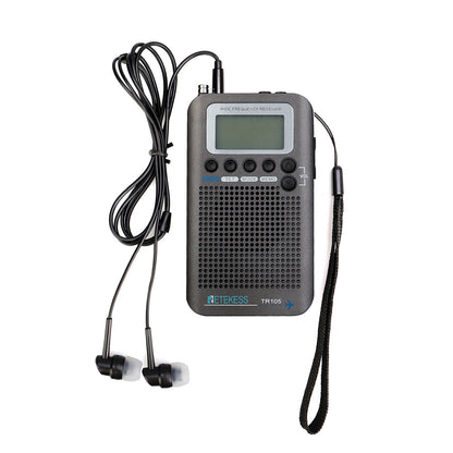 Radio Portatile Multibanda Digitale - Banda Aviazione AIR, FM, AM, SW, CB, VHF - 300 Canali Memorizzabili