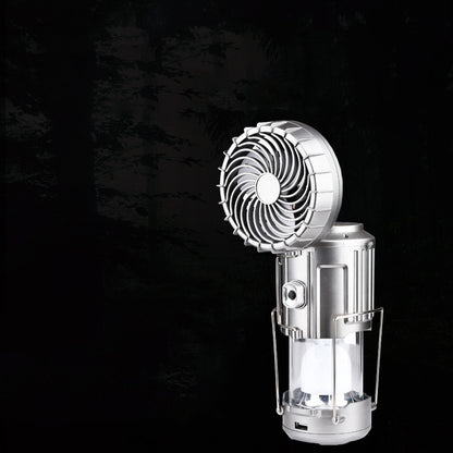 Lanterna Campeggio Solare LED con Ventilatore Ricaricabile