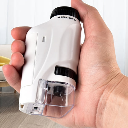 Microscopio Tascabile per Bambini con Luce LED 60X-120X