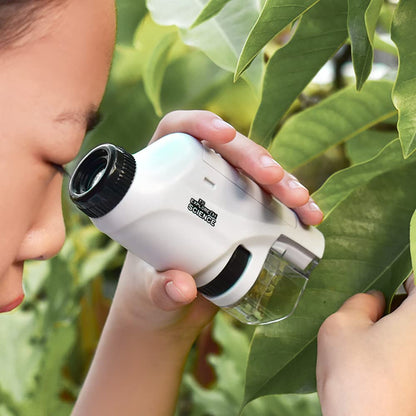 Microscopio Tascabile per Bambini con Luce LED 60X-120X