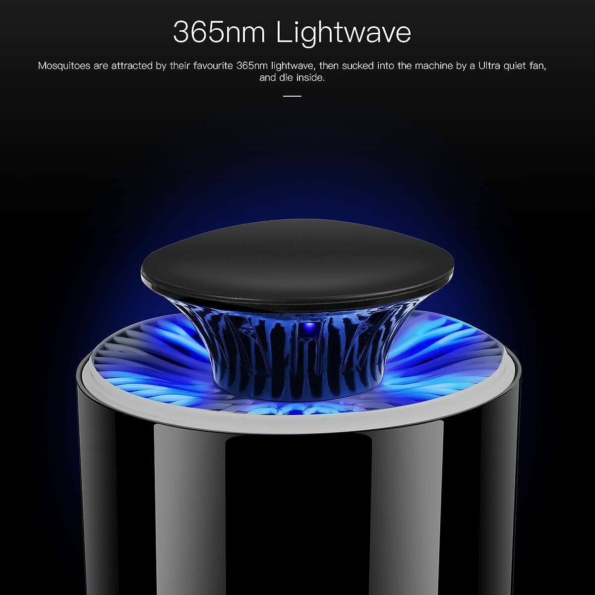 Lampada Antizanzare UV Elettrica USB per Interni ed Esterni