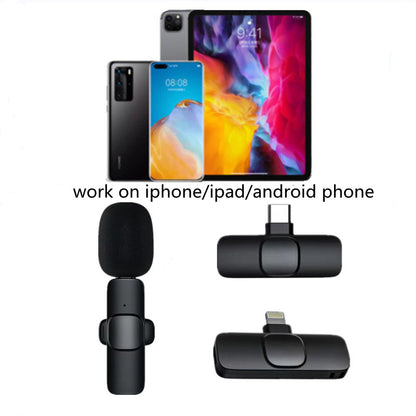 Microfono Wireless Lavalier per iPhone e Android - Audio Professionale