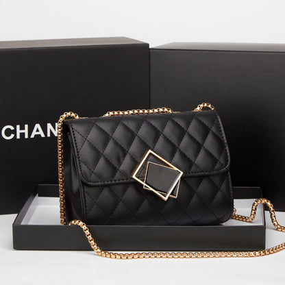 Borsa a Tracolla Trapuntata con Catena - Mini Bag Elegante Donna