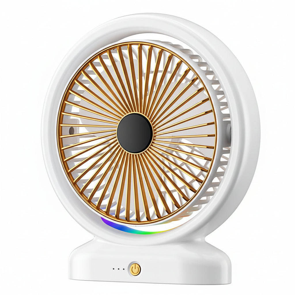 Ventilatore da Scrivania USB Ricaricabile Silenzioso