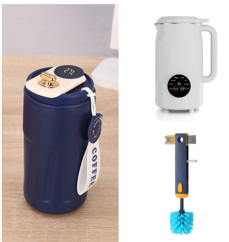 Borraccia Termica Smart Digitale 450ml - Bottiglia Acciaio Inox con Display Temperatura