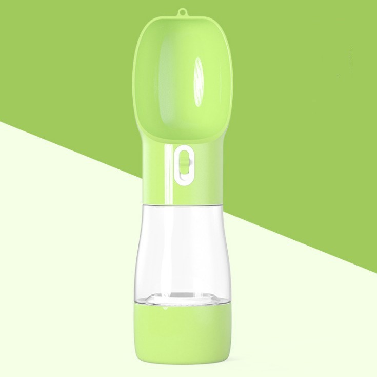 Dispenser Acqua Portatile per Cani 2in1 - Borraccia Viaggio con Contenitore Cibo