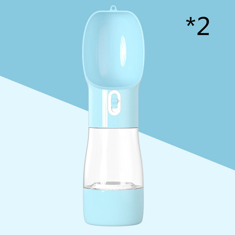 Dispenser Acqua Portatile per Cani 2in1 - Borraccia Viaggio con Contenitore Cibo