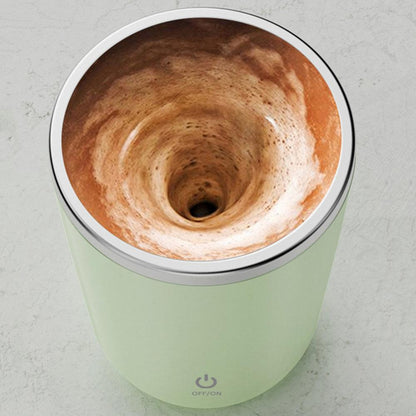Tazza Termica Automatica | Miscelatore Magnetico USB Type-C, in Acciaio Inox,Ideale per Caffè,Latte e Integratori.