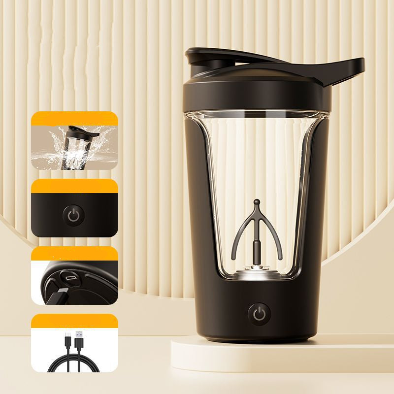 Shaker Elettrico Proteico 400ML Ricaricabile - Frullatore Automatico USB per Palestra