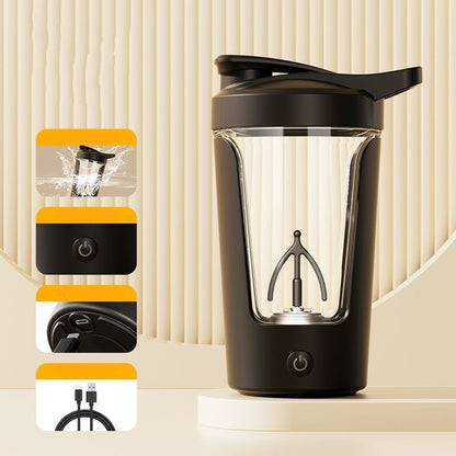 Shaker Elettrico Proteico 400ML Ricaricabile - Frullatore Automatico USB per Palestra