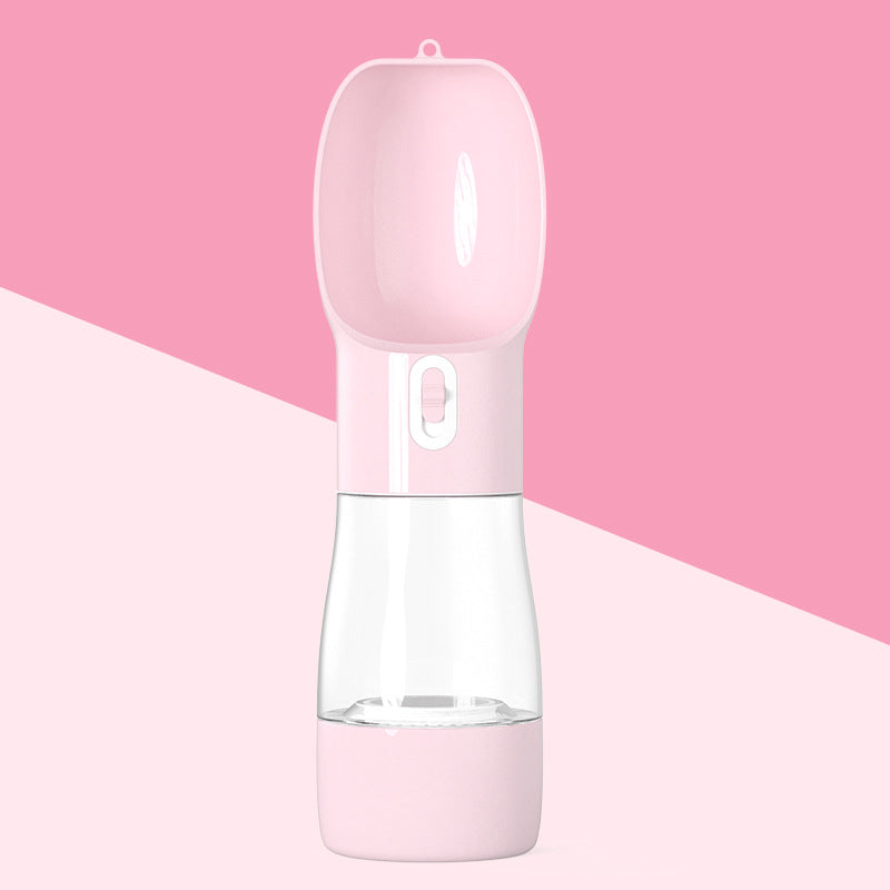 Dispenser Acqua Portatile per Cani 2in1 - Borraccia Viaggio con Contenitore Cibo