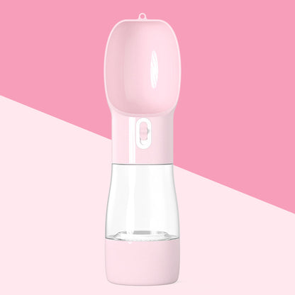Dispenser Acqua Portatile per Cani 2in1 - Borraccia Viaggio con Contenitore Cibo