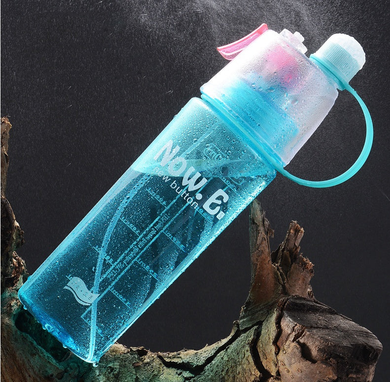 Borraccia Spray Nebulizzatore Sport - Bottiglia Acqua con Vaporizzatore