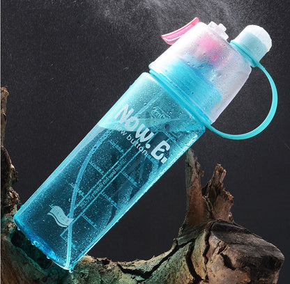 Borraccia Spray Nebulizzatore Sport - Bottiglia Acqua con Vaporizzatore
