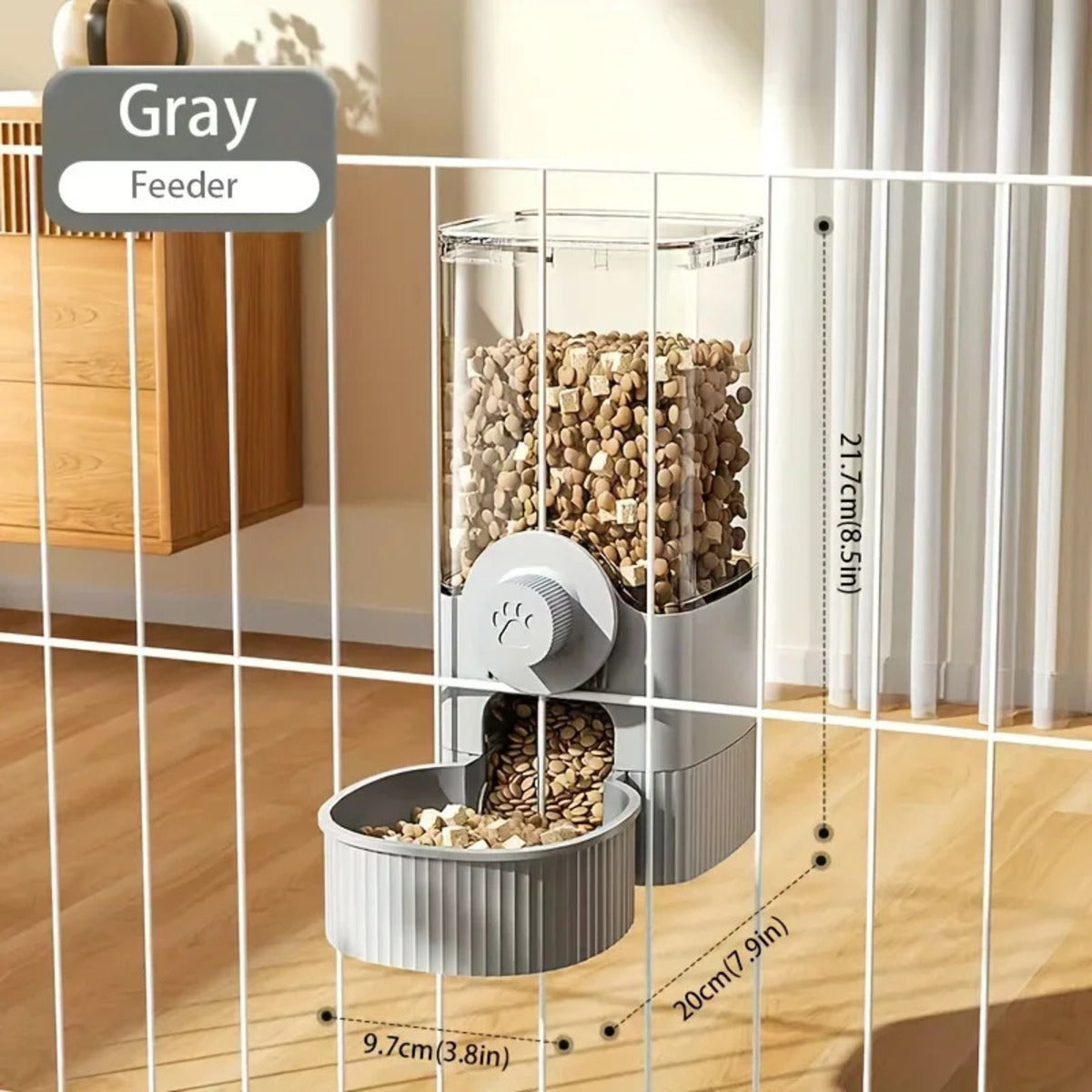 Distributore Automatico Cibo e Acqua per Animali Domestici 1.2L