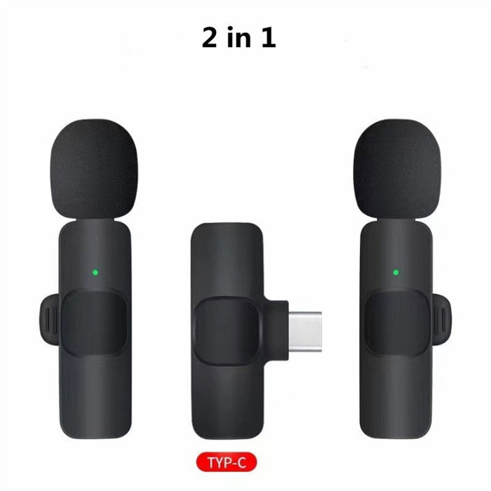 Microfono Wireless Lavalier per iPhone e Android - Audio Professionale