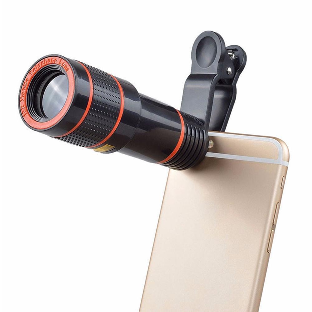 Lente Telescopica 8X Clip-On per Smartphone con Zoom Ottico HD