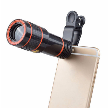 Lente Telescopica 8X Clip-On per Smartphone con Zoom Ottico HD
