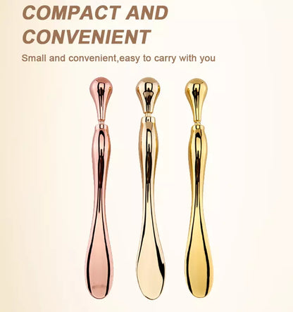 Massaggiatore Occhi 2-in-1 con Spatola Crema in Lega di Zinco
