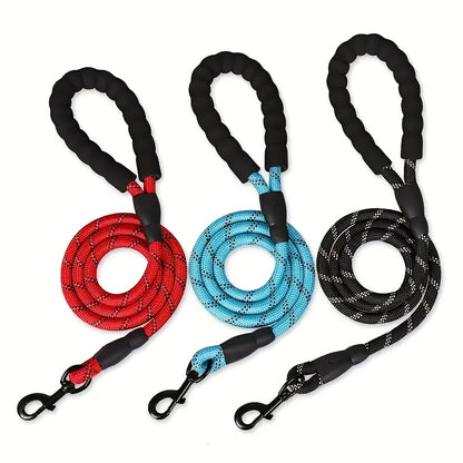 Guinzaglio Riflettente per Cani con Manico Imbottito 1.5m