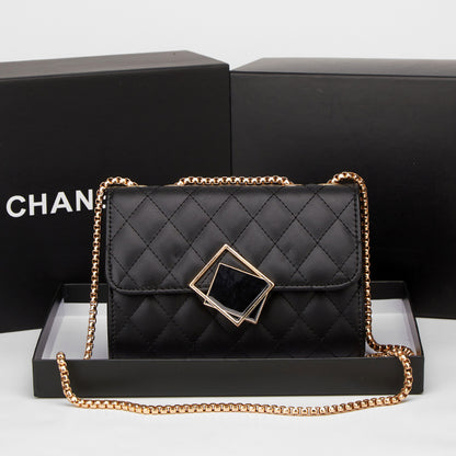Borsa a Tracolla Trapuntata con Catena - Mini Bag Elegante Donna