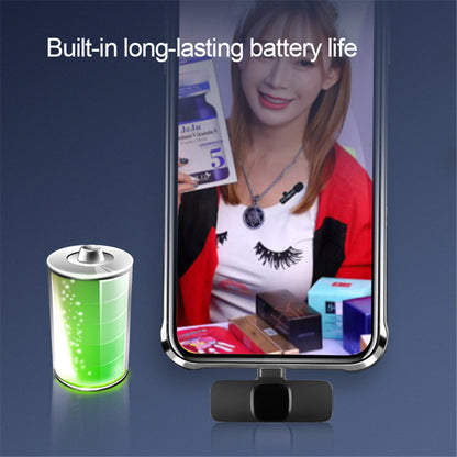 Microfono Wireless Lavalier per iPhone e Android - Audio Professionale
