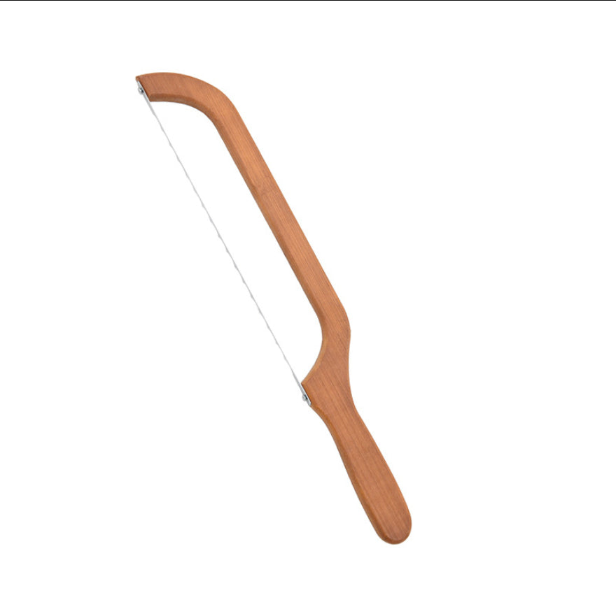 Wooden Bread Slicing Knife With Serrated Teeth