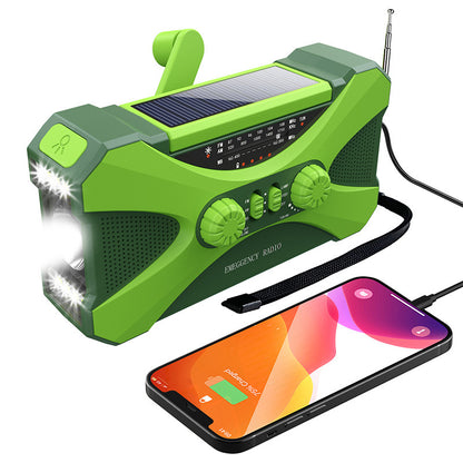 Radio Emergenza Solare Ricaricabile - Torcia LED e Power Bank 10000mAh