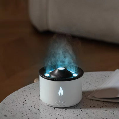 Umidificatore Ultrasonico Effetto Fiamma - Diffusore Aromi con Luce LED 350ml