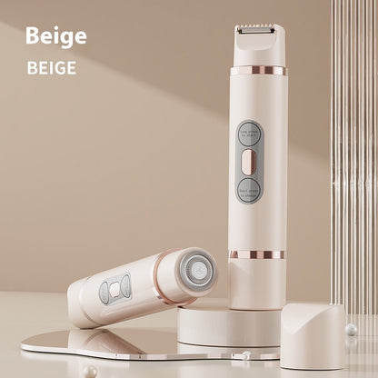 Rasoio Elettrico Donna Doppia Testina Indolore - Epilatore USB Ricaricabile