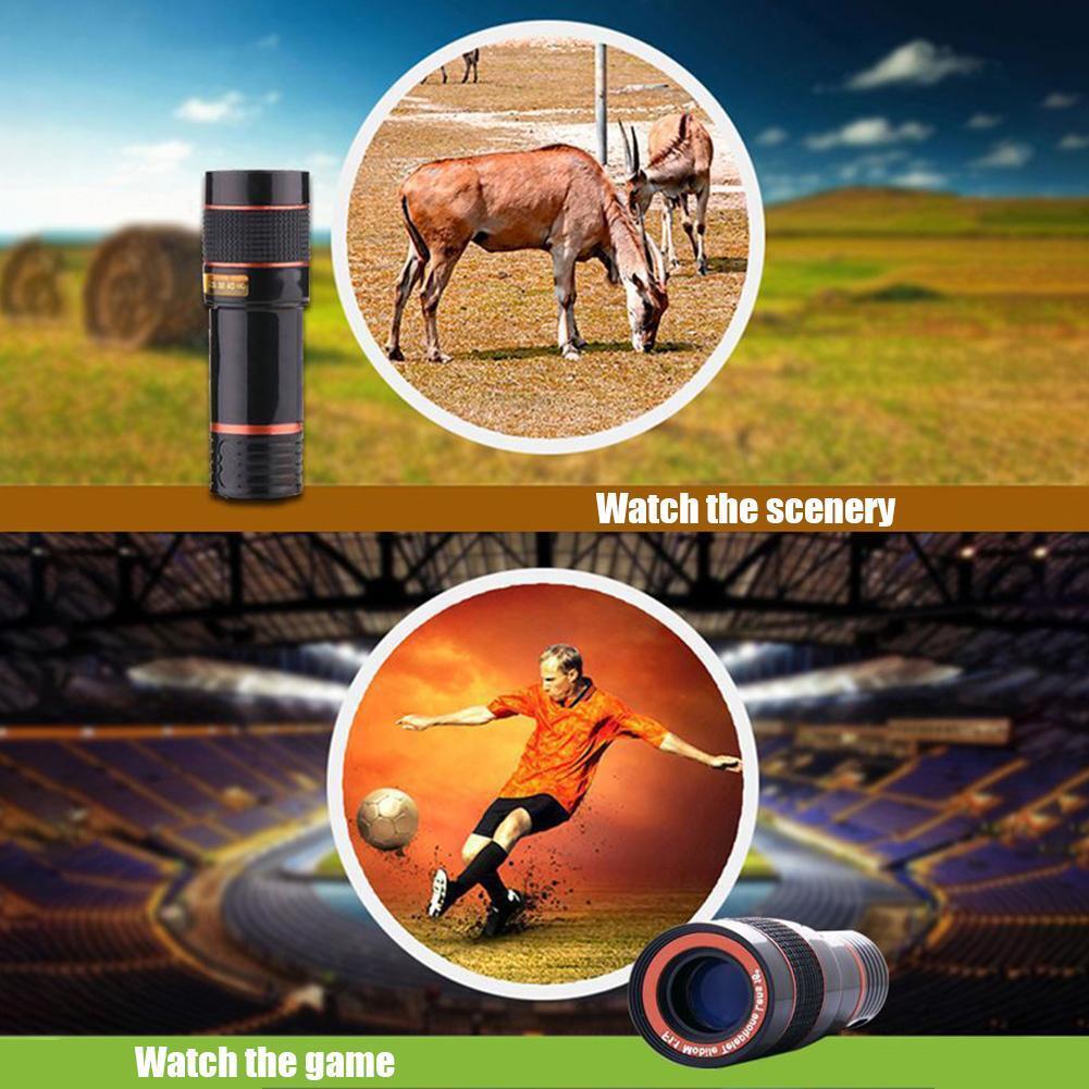 Lente Telescopica 8X Clip-On per Smartphone con Zoom Ottico HD