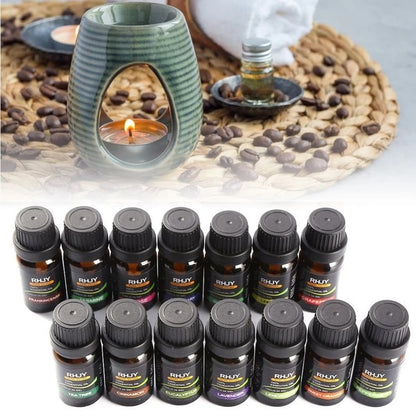Set 14 Oli Essenziali Puri per Aromaterapia Diffusore - Relax Benessere Naturale