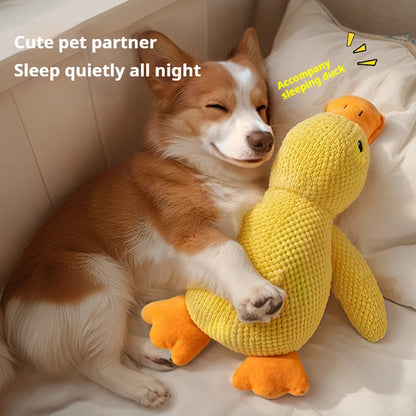 Giocattolo Anatra Peluche per Cani - Anti-Stress con Squeaker