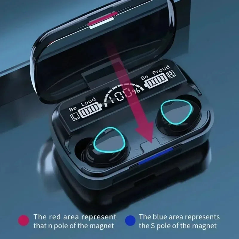 Auricolari Bluetooth TWS con Display LED - Cancellazione Rumore 6D Stereo