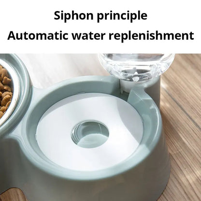 Ciotola Automatica per Cani e Gatti - Fontana Acqua con Dispenser Antigravità