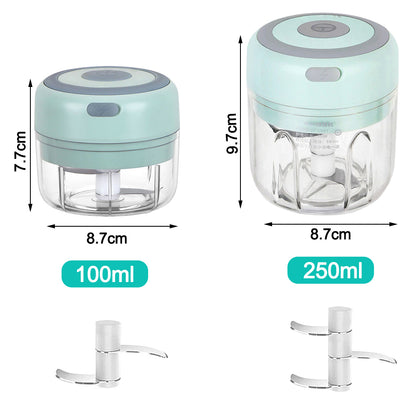 Tritacarne Elettrico Mini USB per Aglio Zenzero Verdure - Tritatutto