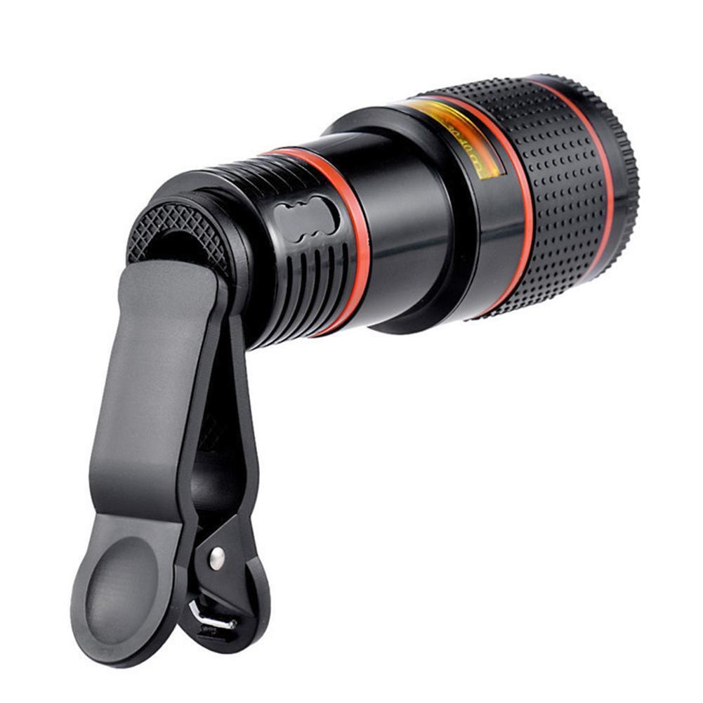 Lente Telescopica 8X Clip-On per Smartphone con Zoom Ottico HD