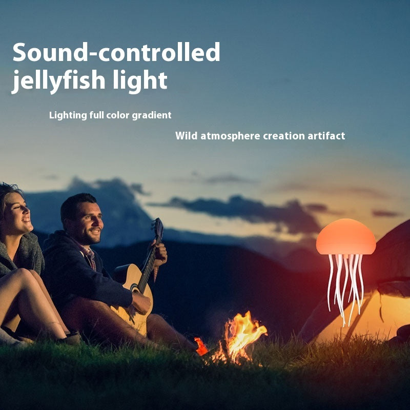 Lampada Medusa LED Ricaricabile - Luce Notturna Decorativa con Effetto Acquario